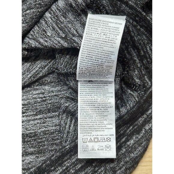GAP Black-Gray Lightweight Hoodie Crewneck Long-Slv Stretchy Small New With Tags - Picture 11 of 16